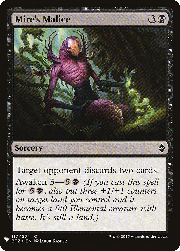 Image of Mire's Malice (LIST-117) - The List