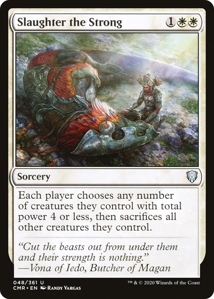 Image of Slaughter the Strong (CMR-048) - Commander Legends Foil