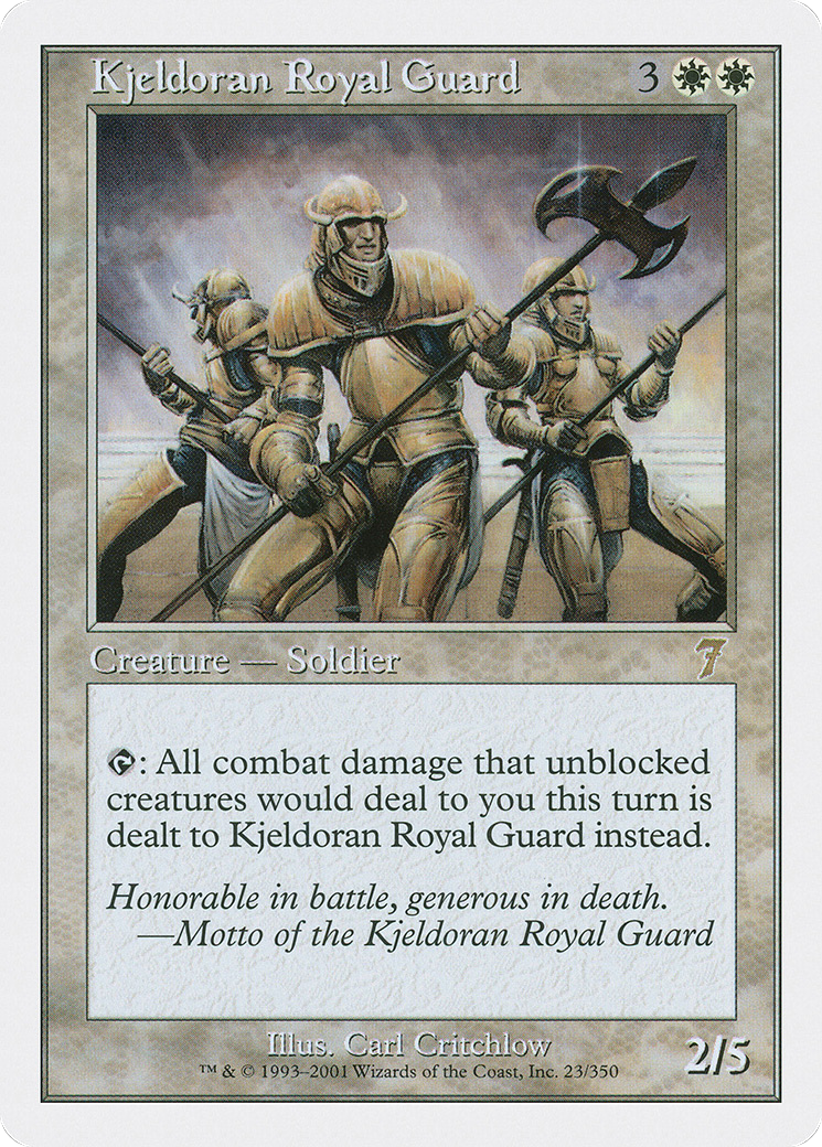 Image of Kjeldoran Royal Guard (7ED-023) - 7th Edition Foil