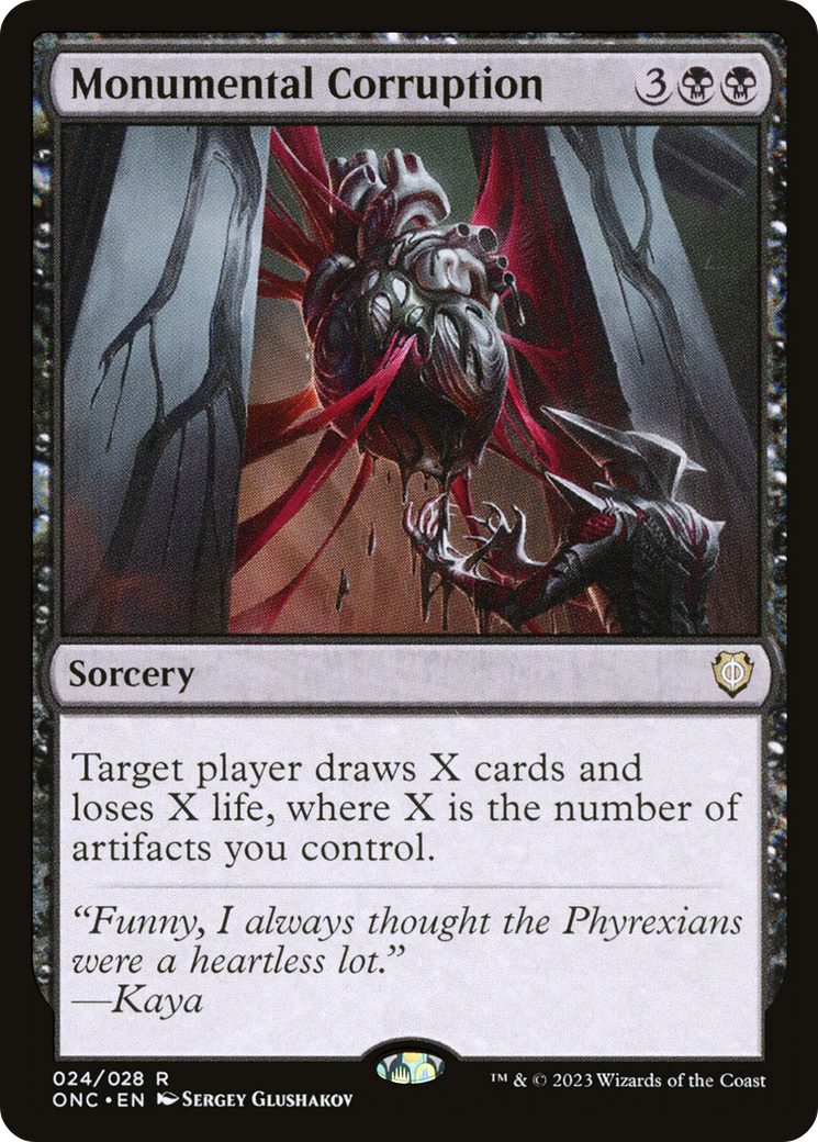 Image of Monumental Corruption (ONC-024) - Phyrexia: All Will Be One Commander