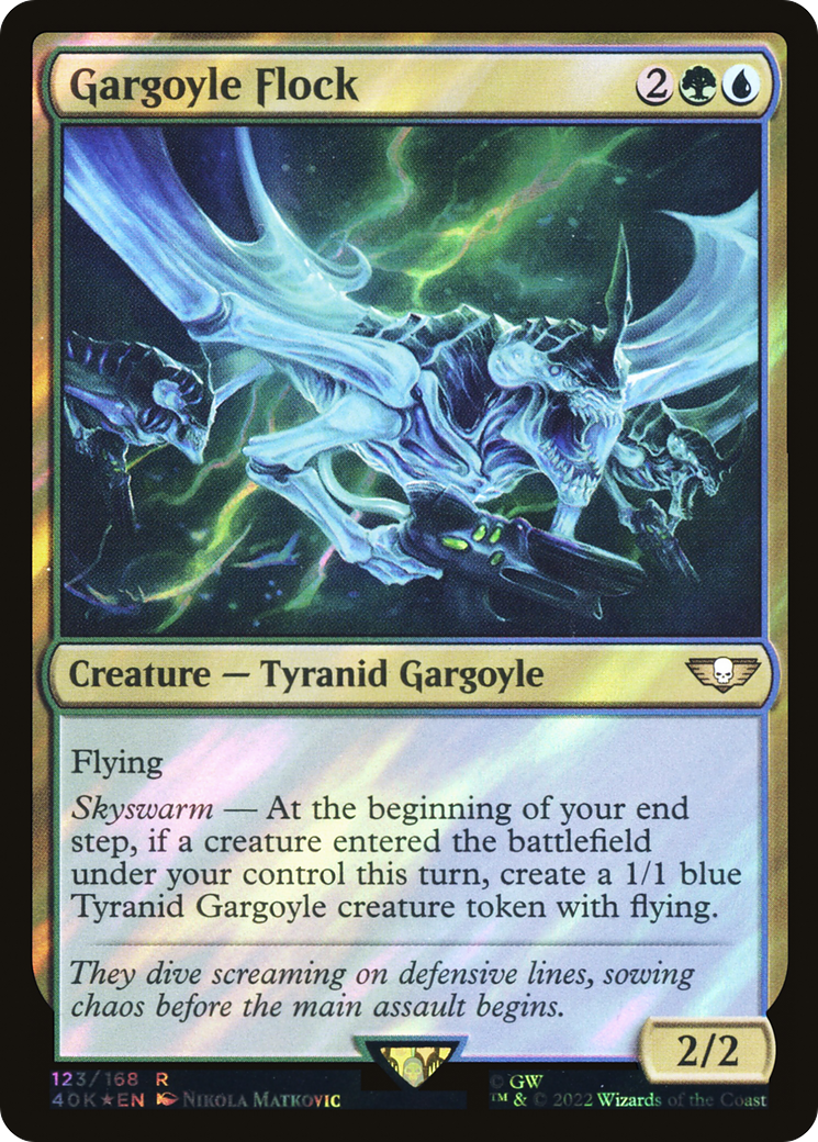 Image of Gargoyle Flock (Surge Foil) (40K-123) - Warhammer 40,000 Commander Foil