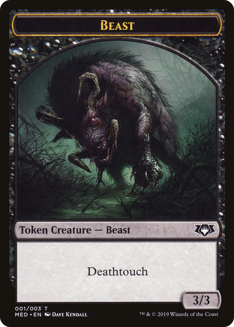 Image of Beast (TMED-0W1) - Mythic Edition Tokens