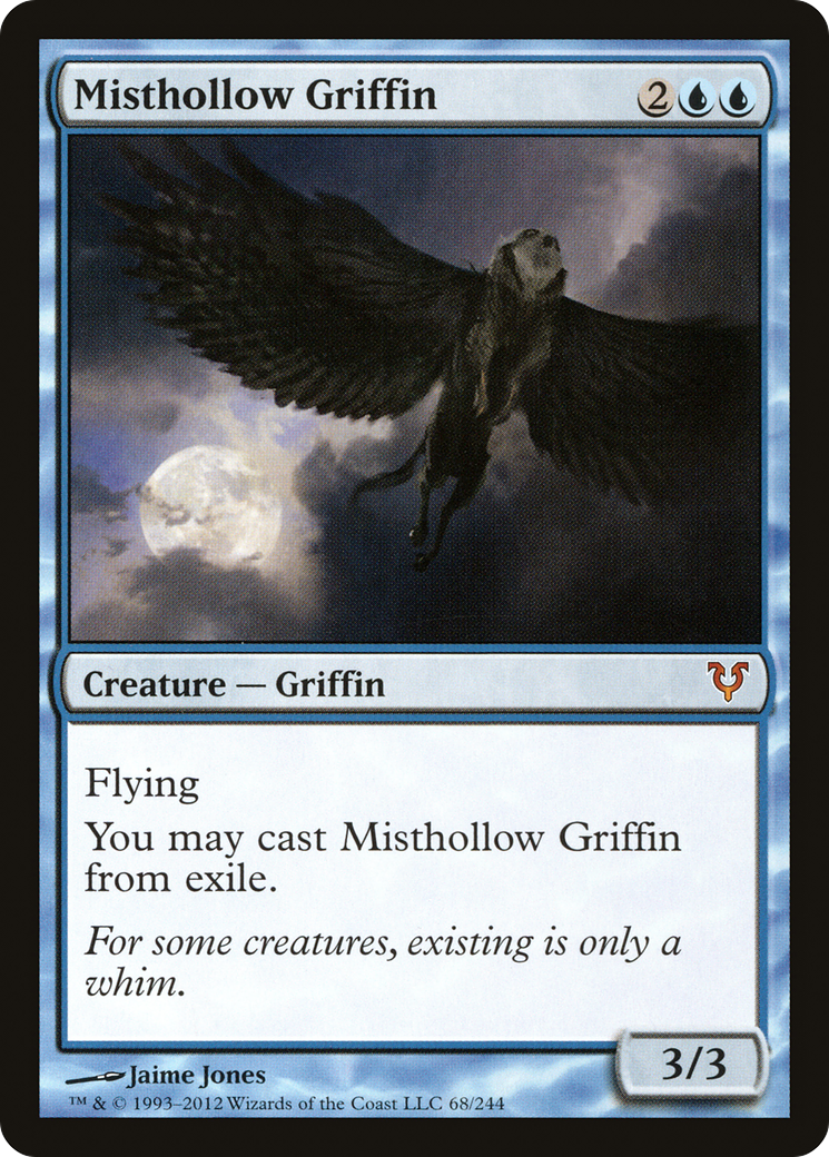 Image of Misthollow Griffin (AVR-068) - Avacyn Restored Foil