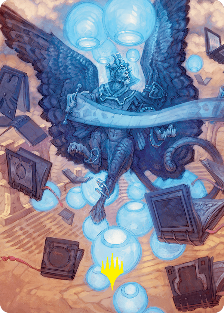 Image of Sphinx of Forgotten Lore // Sphinx of Forgotten Lore (AFDN-033) - Foundations Art Series (Borderless) Foil