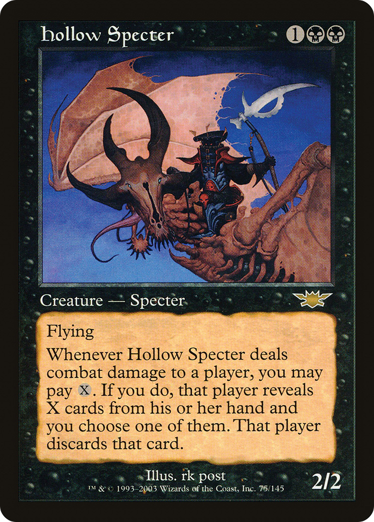 Image of Hollow Specter (LGN-075) - Legions Foil
