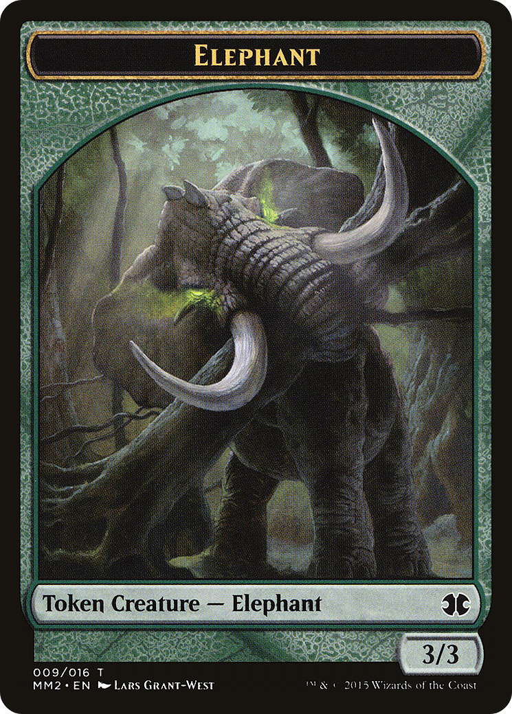 Image of Elephant Token (MM2-009) - Modern Masters 2015 Tokens