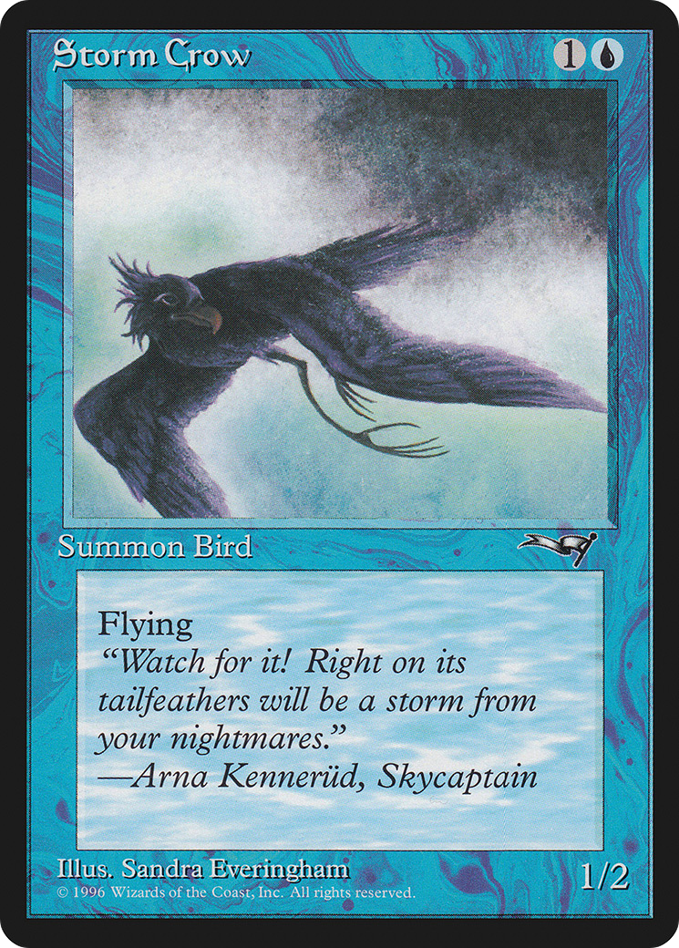 Image of Storm Crow (Flying Left) (ALL-055) - Alliances