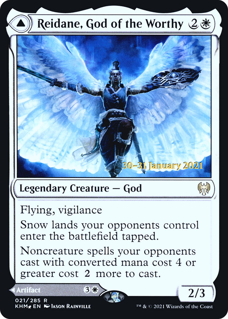 Image of Reidane, God of the Worthy (PRE-021) - Kaldheim Promos Foil