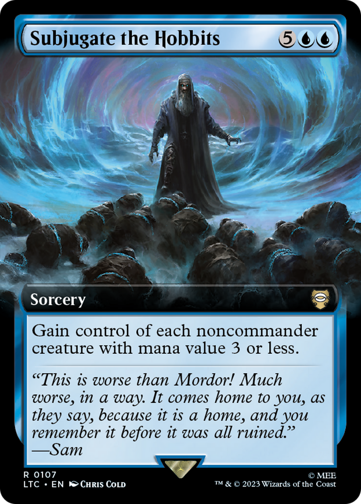 Image of Subjugate the Hobbits (Extended Art) (LTC-107) - Tales of Middle-earth Commander: (Extended Art) Foil