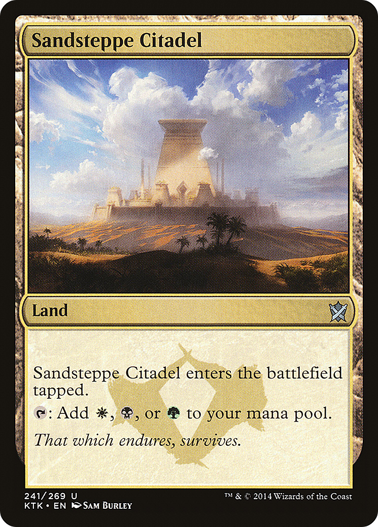 Image of Sandsteppe Citadel (KTK-241) - Khans of Tarkir Foil
