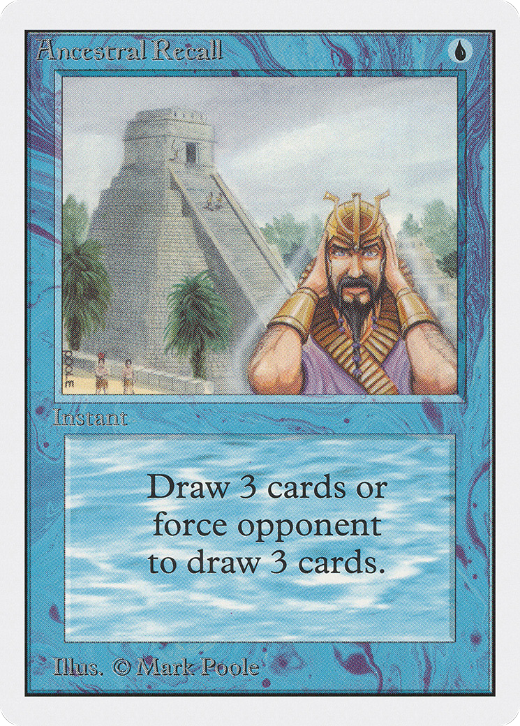 Image of Ancestral Recall (2ED-) - Unlimited Edition