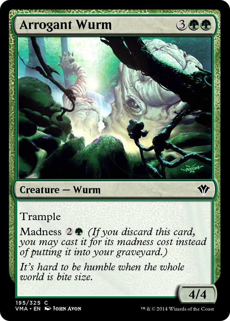 Image of Arrogant Wurm (VMA-195) - Vintage Masters Foil