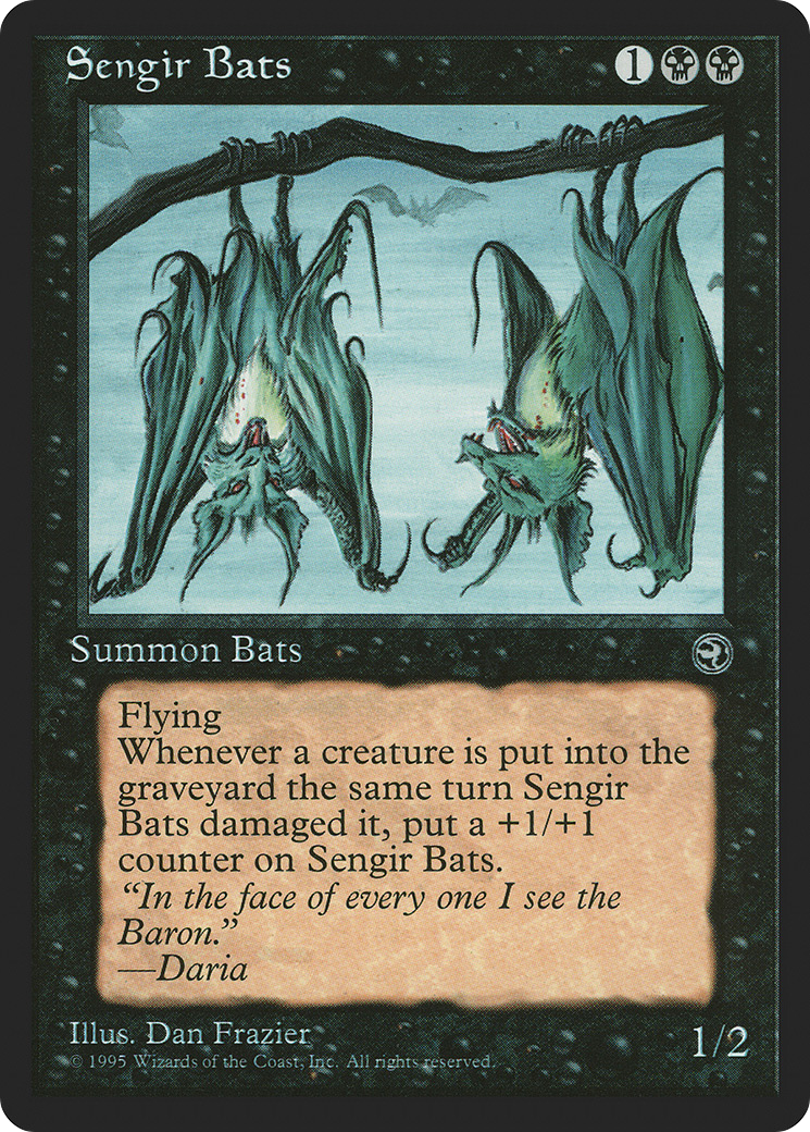 Image of Sengir Bats [Version 2] (HML-057) - Homelands