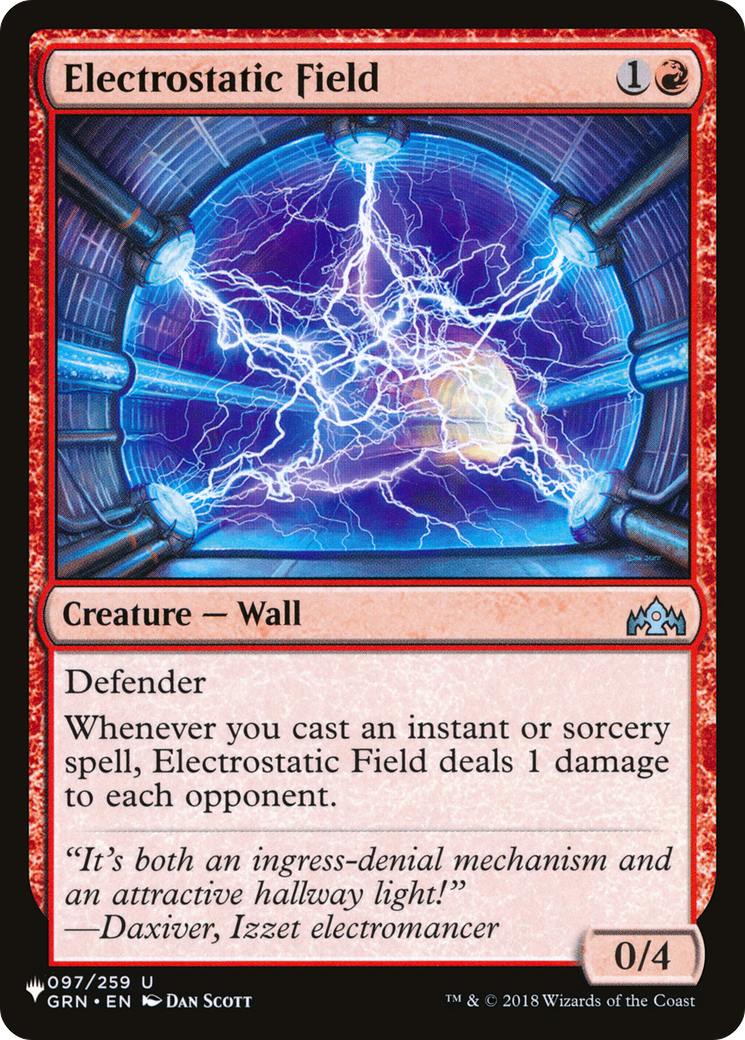 Image of Electrostatic Field (LIST-GRN-97) - The List