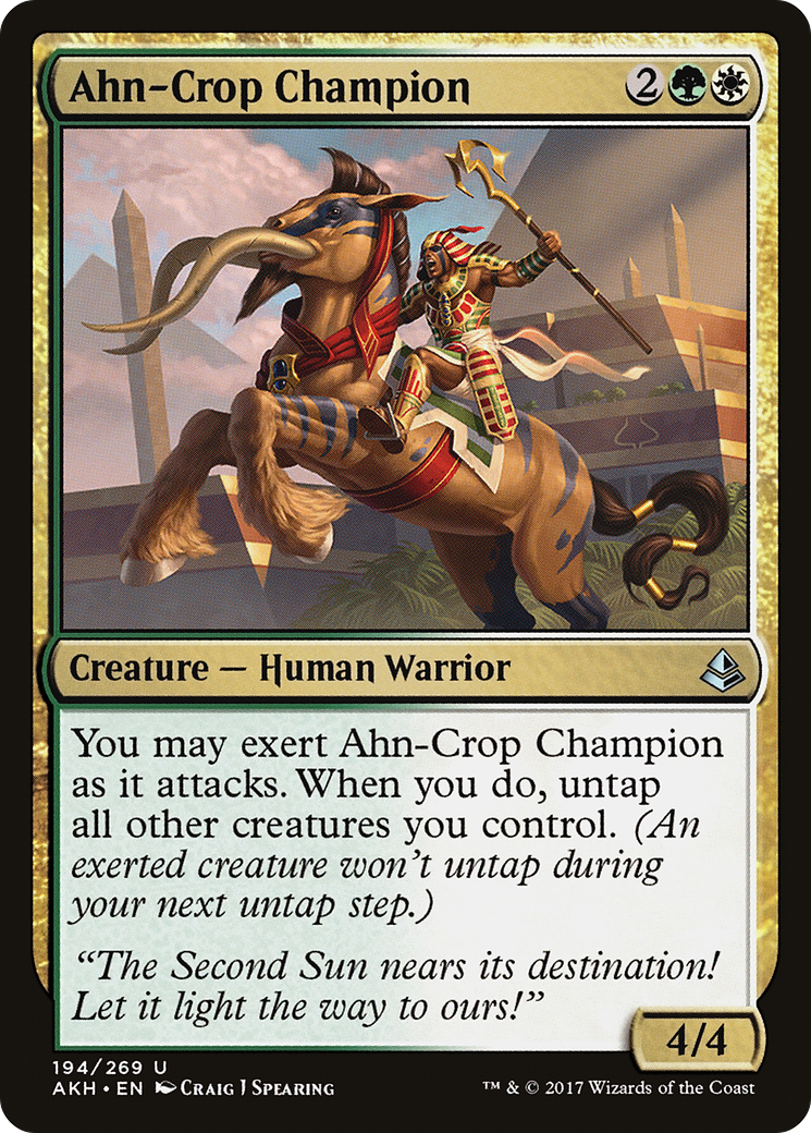 Image of Ahn-Crop Champion (AKH-194) - Amonkhet Foil