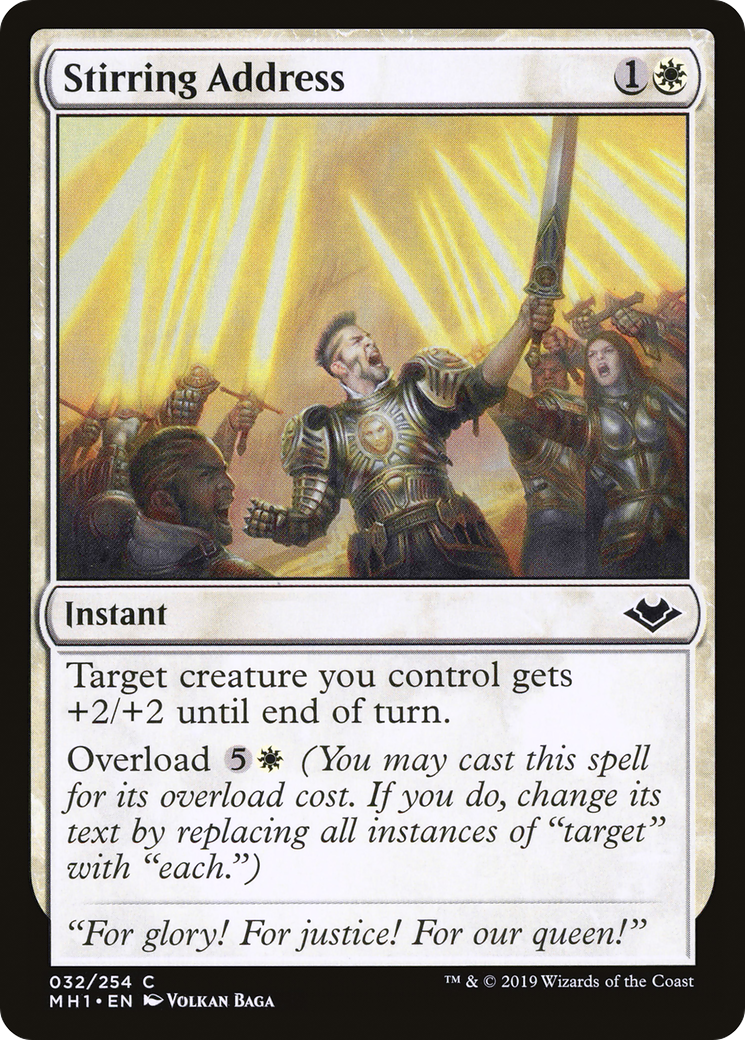 Image of Stirring Address (MH1-032) - Modern Horizons Foil