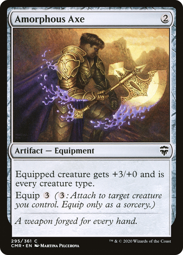 Image of Amorphous Axe (CMR-295) - Commander Legends Foil