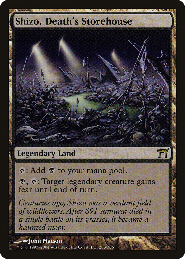 Image of Shizo, Death's Storehouse (CHK-283) - Champions of Kamigawa