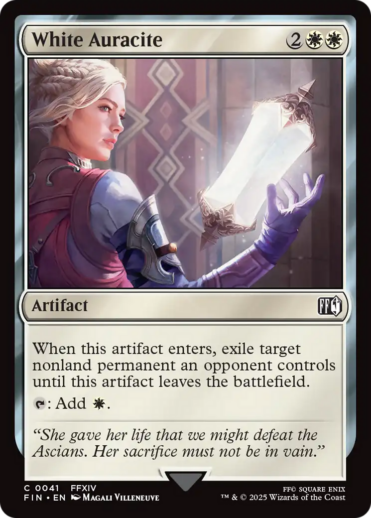 Image of White Auracite (FIN-041) - FINAL FANTASY