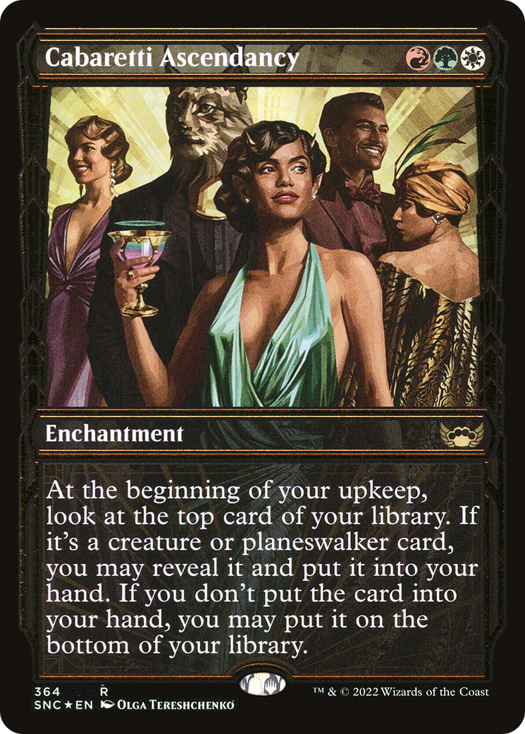 Image of Cabaretti Ascendancy (Gilded Foil) (SNC-364) - Streets of New Capenna: (Showcase) Foil