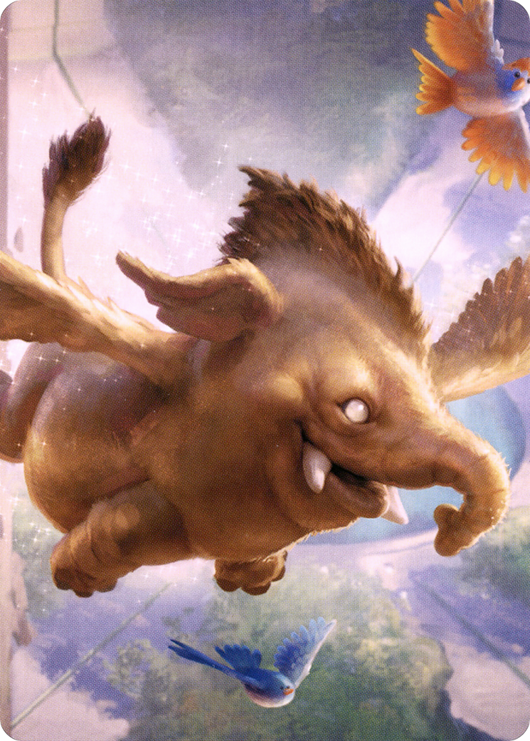 Image of Lulu, Loyal Hollyphant // Lulu, Loyal Hollyphant (ACLB-018) - Battle for Baldur's Gate Art Series (Borderless)