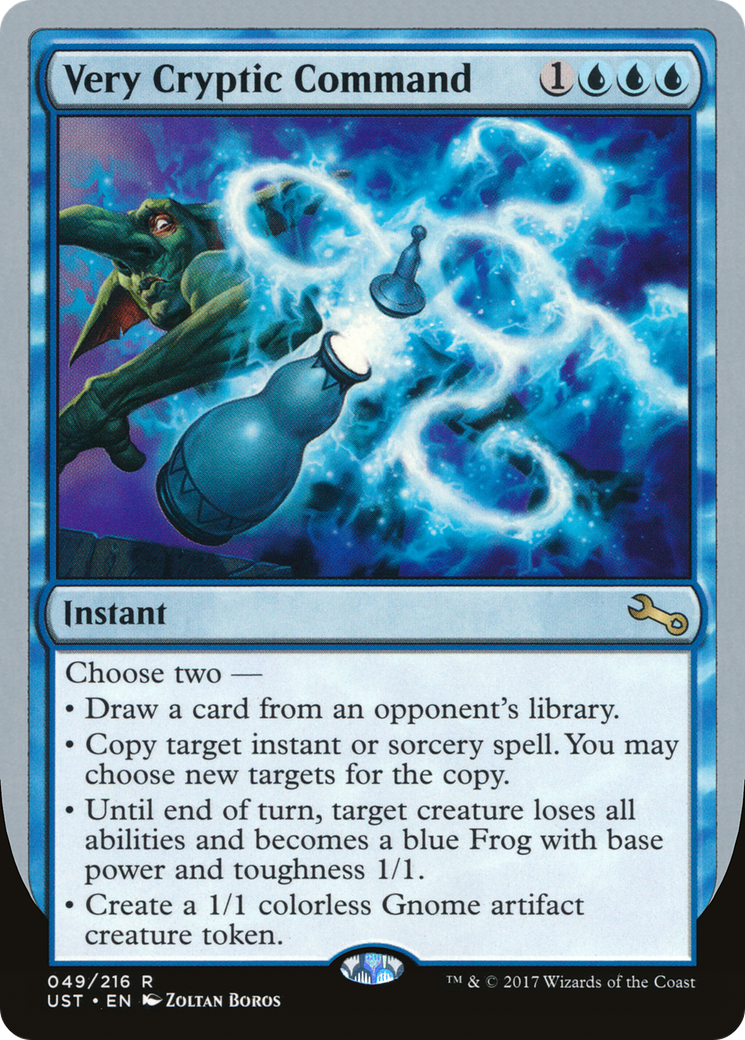 Image of Very Cryptic Command (C) (UST-049) - Unstable Foil