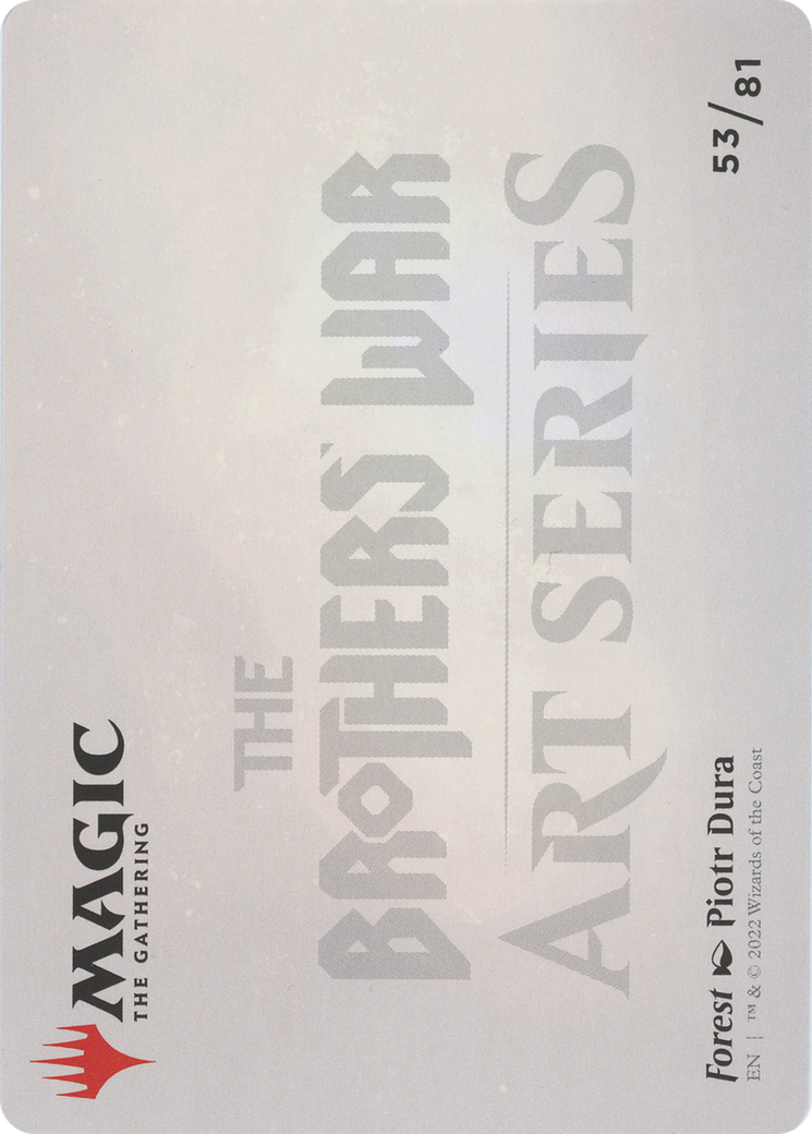 Image of Forest // Forest (ABRO-053) - The Brothers' War Art Series (Borderless)