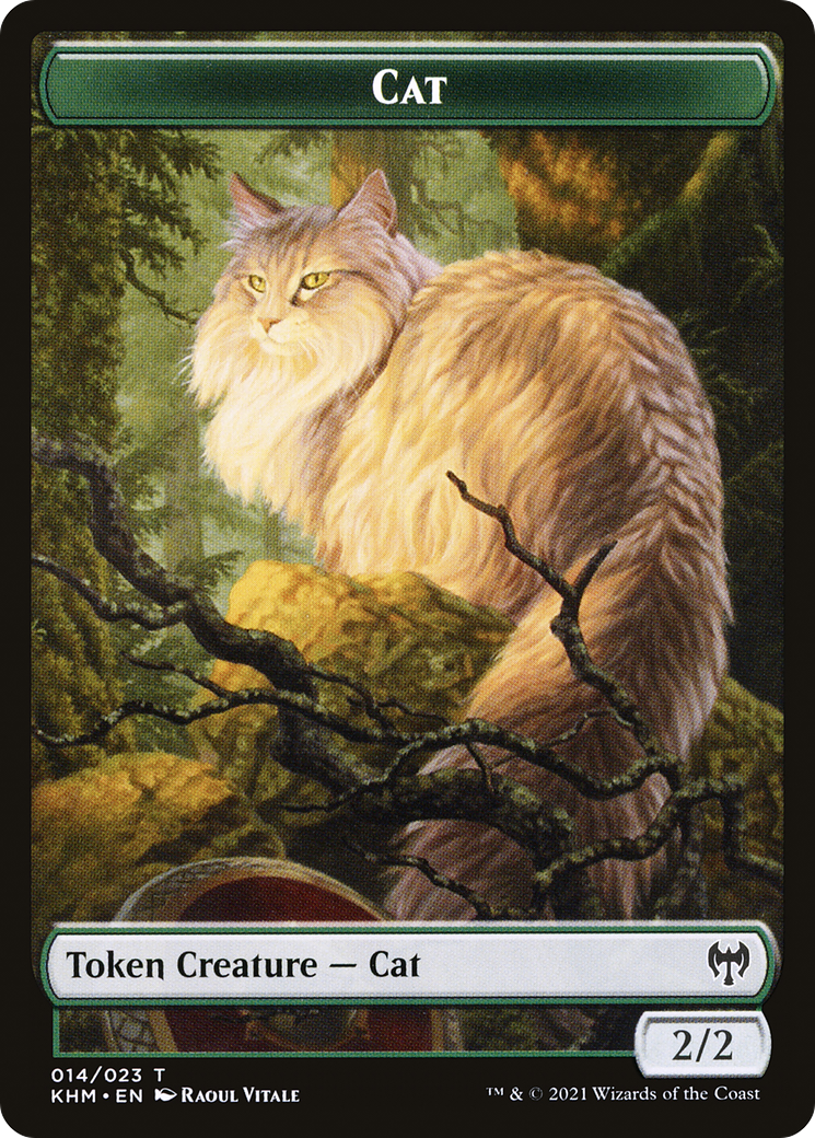 Image of Cat (TKHM-014) - Kaldheim Tokens Foil