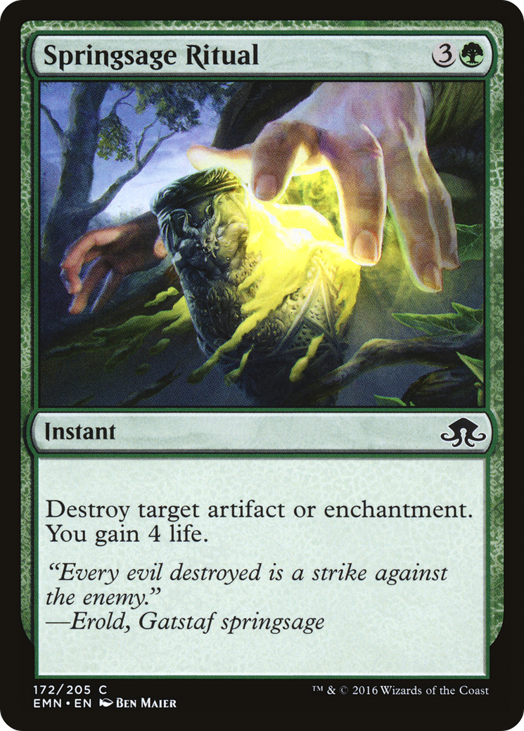 Image of Springsage Ritual (EMN-172) - Eldritch Moon Foil