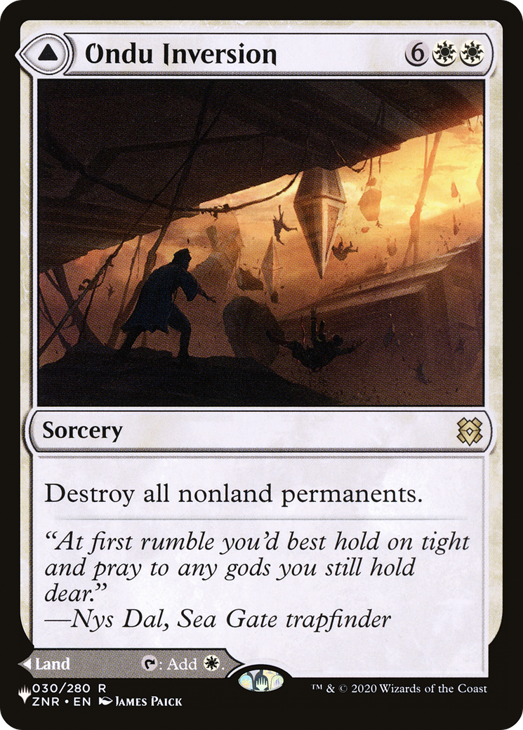 Image of Ondu Inversion (LIST-ZNR-30) - The List