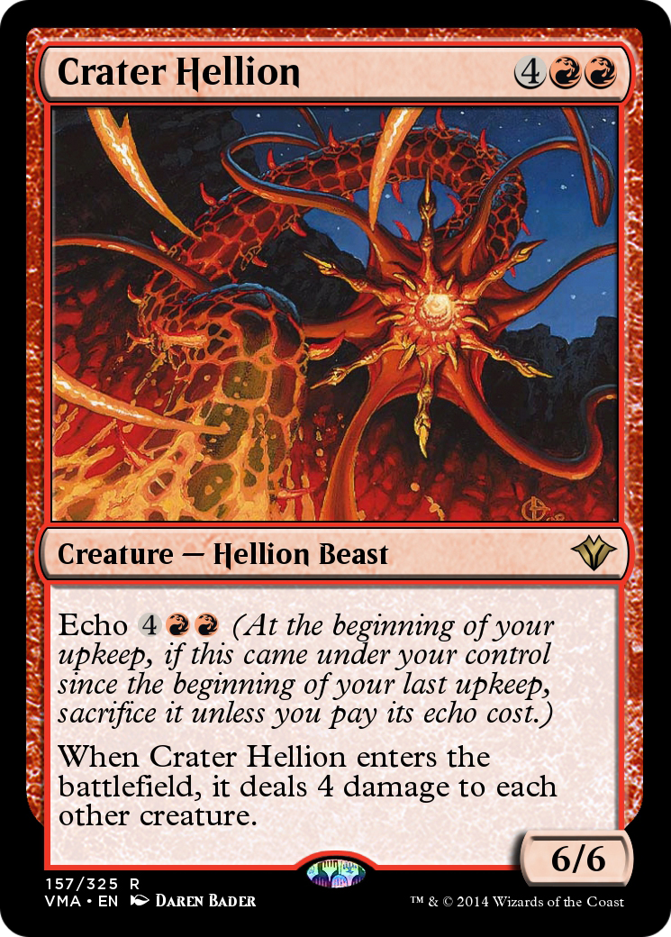 Image of Crater Hellion (VMA-157) - Vintage Masters Foil