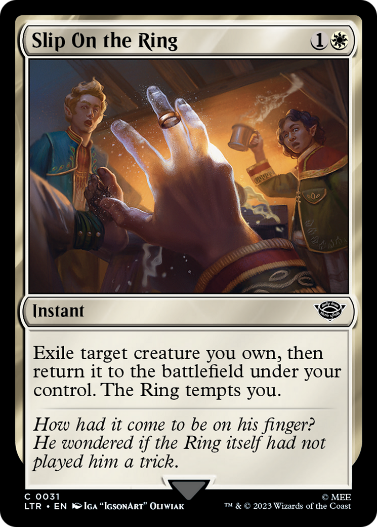 Image of Slip on the Ring (LTR-031) - The Lord of the Rings: Tales of Middle-earth Foil