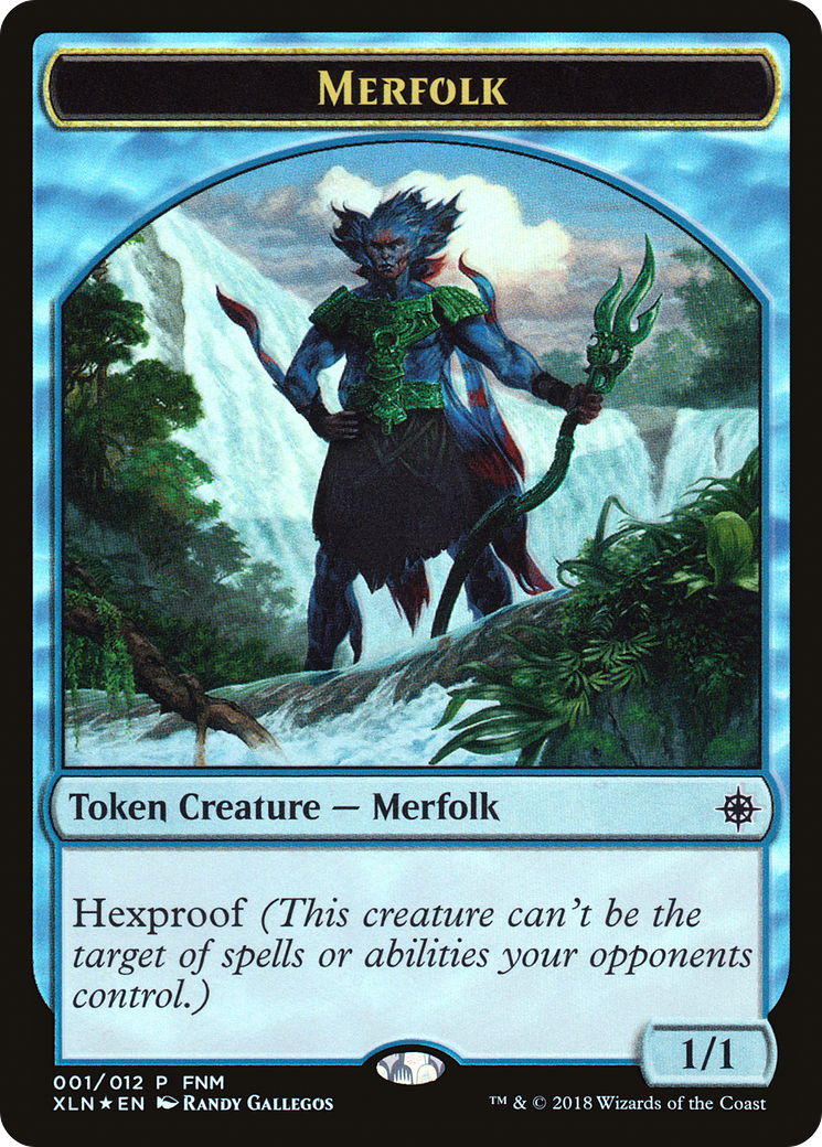 Image of Merfolk // Treasure (001) Token (FNM-001) - Friday Night Magic 2018 Foil