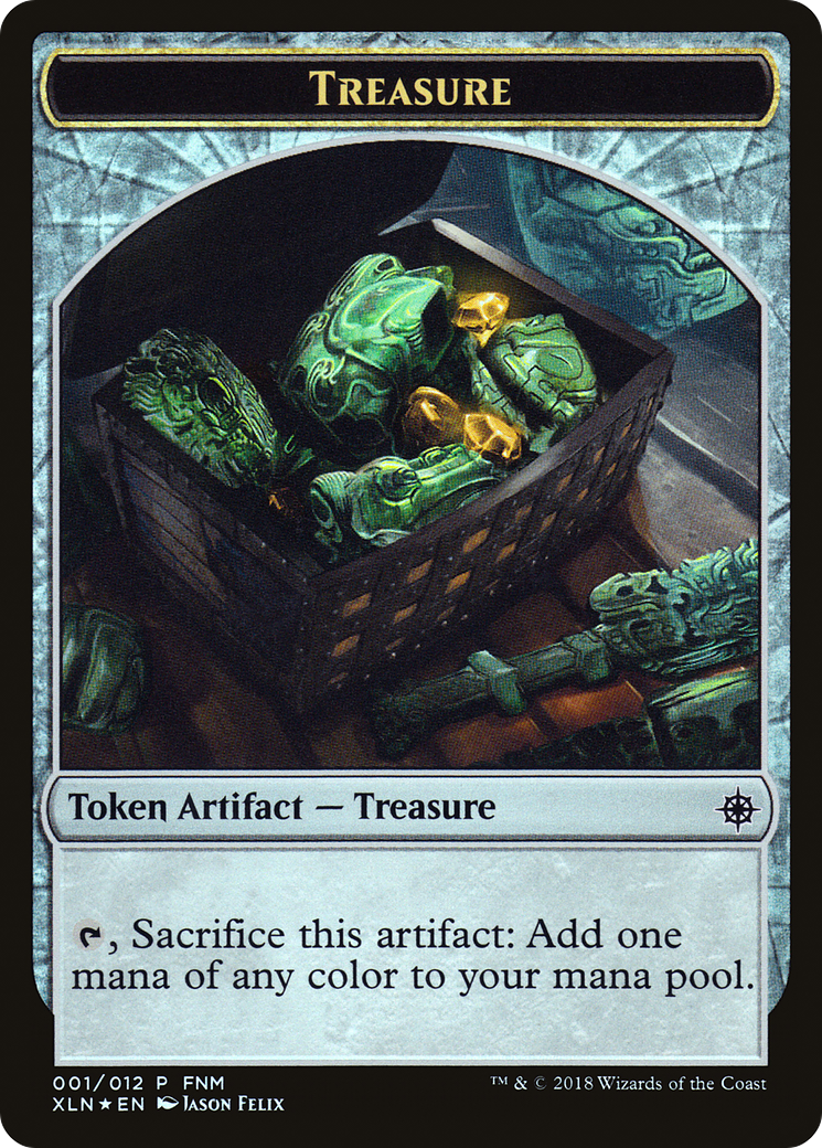 Image of Merfolk // Treasure (001) Token (FNM-001) - Friday Night Magic 2018 Foil