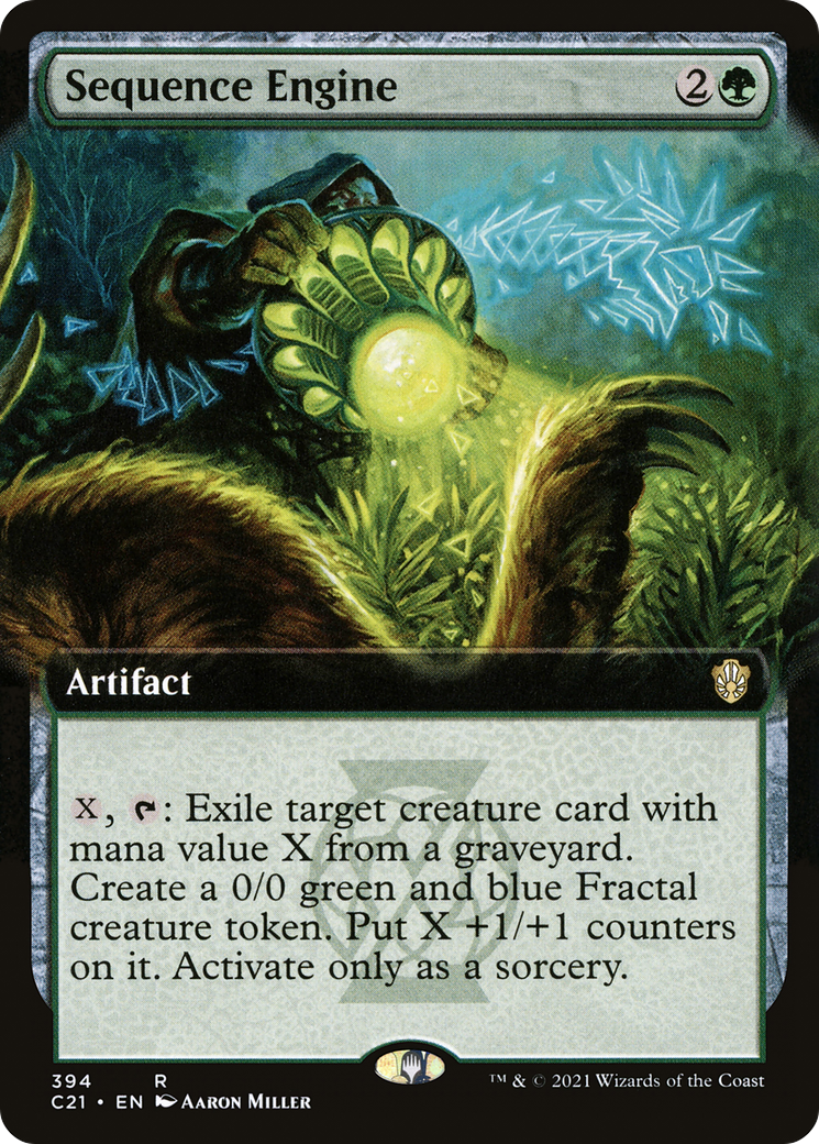 Image of Sequence Engine (Extended Art) (C21-394) - Commander 2021: (Extended Art)