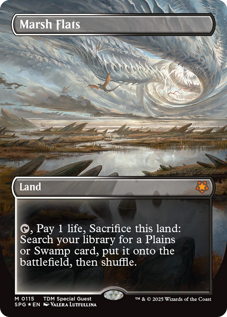 Image of Marsh Flats (Borderless) (Dragonscale Foil) (SPG-115) - Special Guests (Borderless) Foil