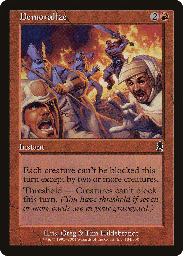 Image of Demoralize (ODY-184) - Odyssey Foil