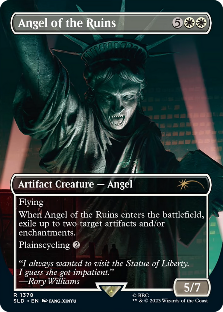 Image of Angel of the Ruins (1378) (SLD-1378) - Secret Lair Drop (Borderless)
