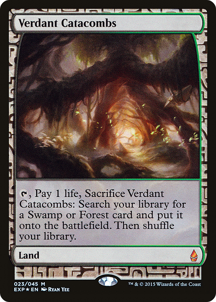 Image of Verdant Catacombs (EXP-023) - Zendikar Expeditions Foil
