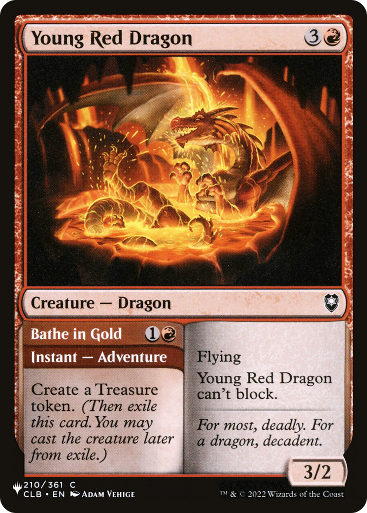 Image of Young Red Dragon // Bathe in Gold (LIST-CLB-210) - The List
