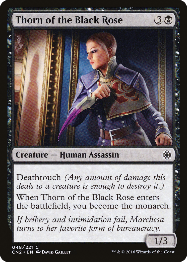 Image of Thorn of the Black Rose (CN2-048) - Conspiracy: Take the Crown
