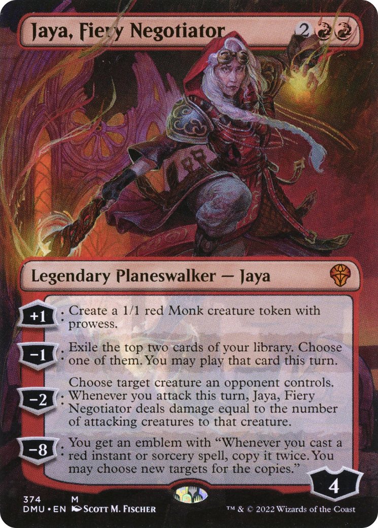 Image of Jaya, Fiery Negotiator (Borderless) (DMU-374) - Dominaria United (Borderless) Foil