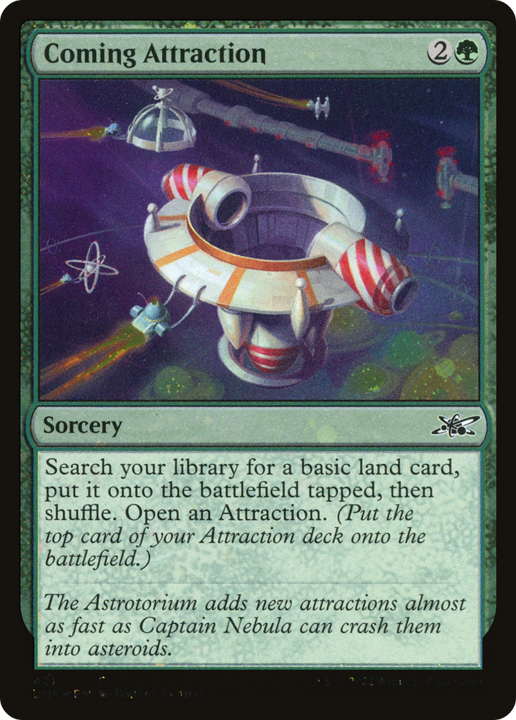 Image of Coming Attraction (Galaxy Foil) (UNF-421) - Unfinity Foil