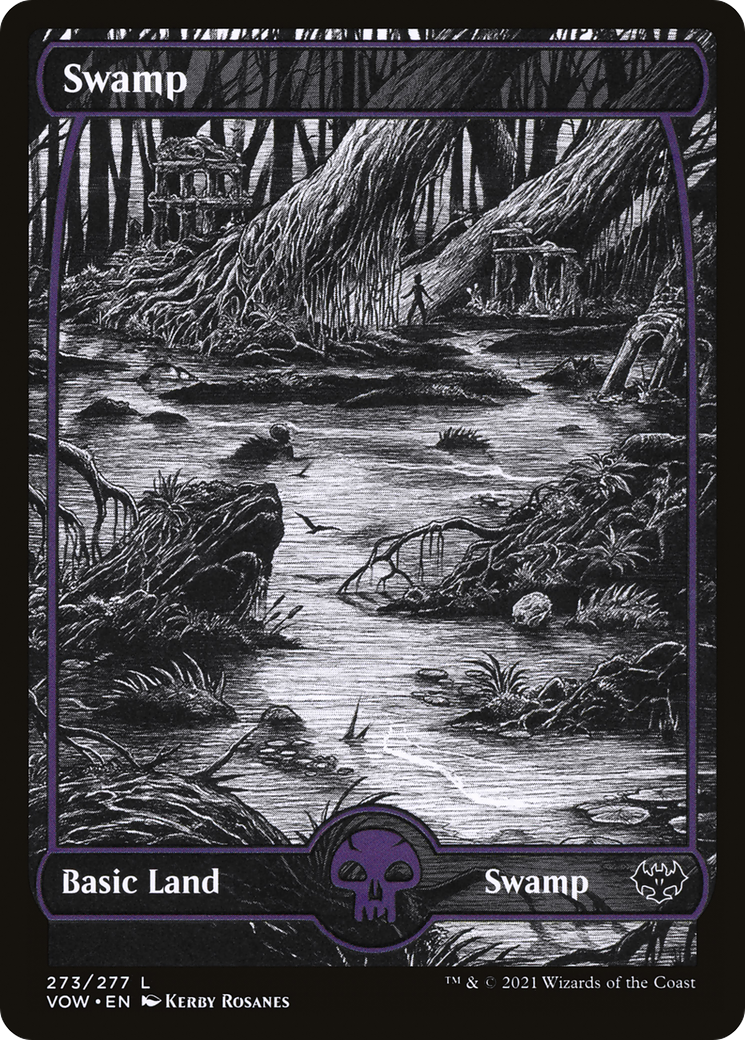 Image of Swamp (273) (VOW-273) - Innistrad: Crimson Vow: (Showcase) Foil