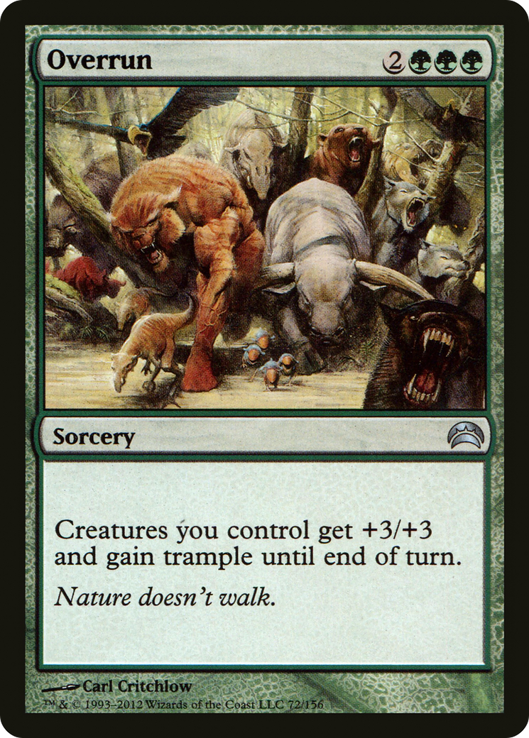 Image of Overrun (PC2-072) - Planechase 2012 Foil
