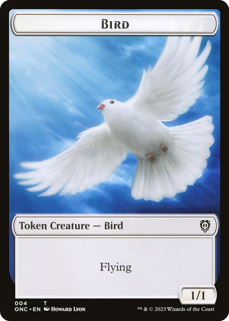 Image of Bird (TONC-004) - Phyrexia: All Will Be One Commander Tokens
