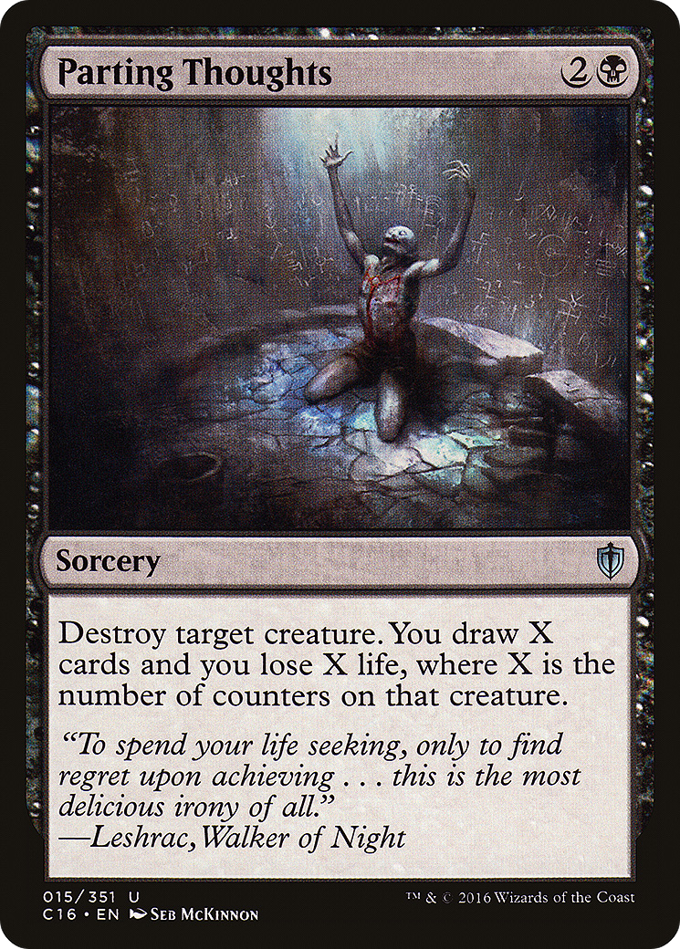 Image of Parting Thoughts (C16-015) - Commander 2016