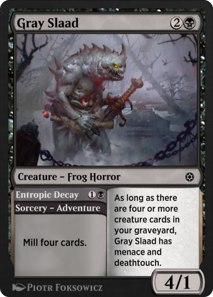 Image of Gray Slaad // Entropic Decay (HBG-156) - Alchemy Horizons: Baldur's Gate