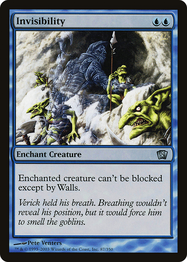 Image of Invisibility (8ED-087) - 8th Edition Foil