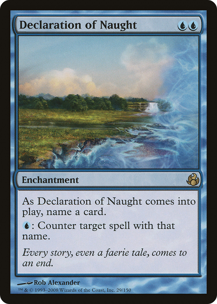 Image of Declaration of Naught (MOR-029) - Morningtide Foil
